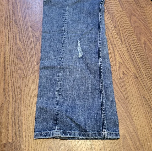 Wooquat 36x32 Men’s Distressed Western Jeans Studded Embroidered Cowboy Bootcut - Picture 12 of 16